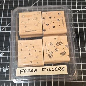 Fresh Fillers rubber stamp set